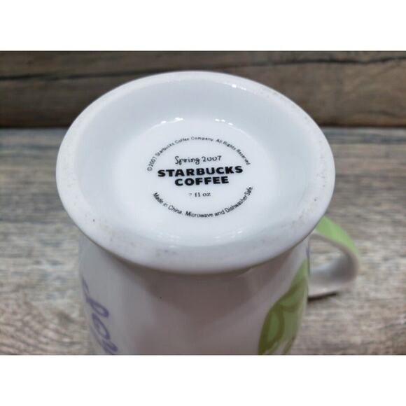 Starbucks Easter Spring 2007 Bunny Hop Hop Hop Small Coffee Cup - Picture 8 of 8